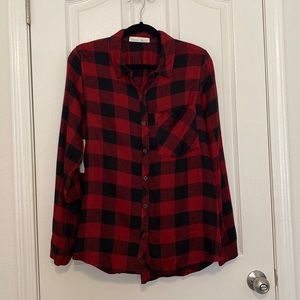 Red & Black Oversized Flannel